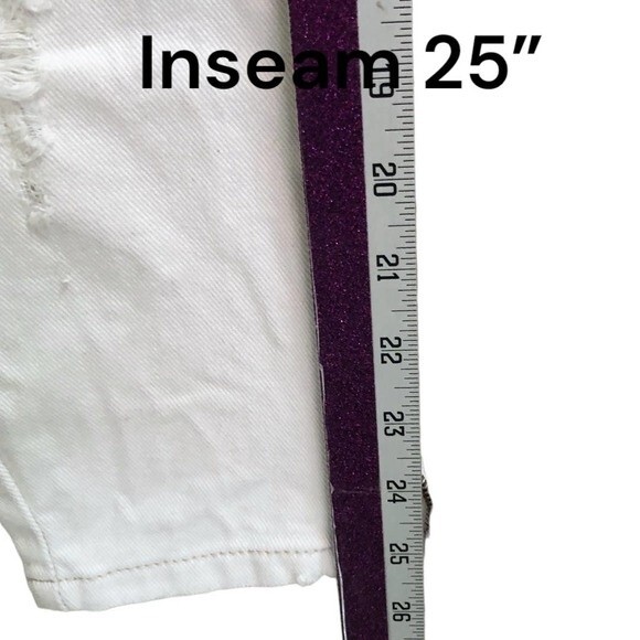 One Teaspoon Freebirds Jeans Women’s 25 Distressed White Ripped Skinny Denim - Picture 11 of 14